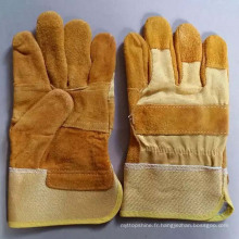 Gants de travail en soudure de sécurité pour main à main en peau de vachette Split Leather